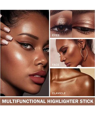 Liquid Highlighter Beauty Wand Cream Bronzer Highlighter Stick Contour Wand Soft Smooth Glossy Lightweight Long Lasting Waterproof Liquid Highlighter Stick Makeup Kit For Natural Nude Finish (03#Pearl White) - Buy Online on GoSupps.com