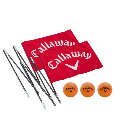 Callaway Backyard Driving Range Golf Flags For Yard, 6.5 Ft., 2 Pack, Red