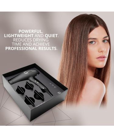 Corioliss ARC Professional ion hairdryer quiet 75 dB light 430 g latest generation BLDC motor powerful 2400 W motor 4 nozzles - Buy Online on GoSupps.com