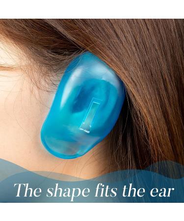 DAZAIGE 5 Pairs Blue Waterproof Silicone Ear Covers - Anti-Staining Earmuffs for Hair Dye & Treatment - Reusable Hairdressing Salon Supplies - Buy Online on GoSupps.com