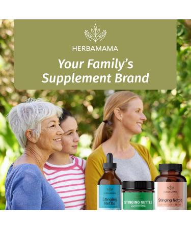 HERBAMAMA Stinging Nettle Gummies - 7500mg Stinging Nettle Root Extract for Urinary Tract Support for Women & Men - Vegan Non-GMO Urtica Dioica Supplement - 60 Pectin-Based Apple-Flavored Chews - Buy Online on GoSupps.com