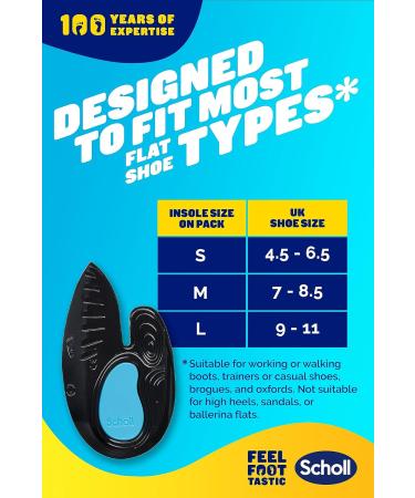 Scholl In-Balance Orthotics Insoles - Heel Pain Relief 3-in-1 - Small (UK 4.5-6.5) - Buy Online on GoSupps.com