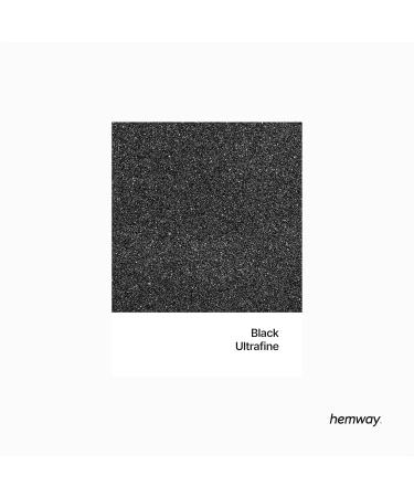 Hemway Ultrafine Black Sparkle Glitter 100g | Cosmetic Safe Extra Fine Glitter for Crafts & DIY Projects - Buy Online on GoSupps.com