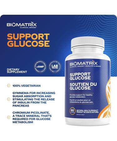 Blood Sugar Supplement Support Healthy Glucose Levels w/Cinnamon Gymnema Lipoic Acid Vanadyl Sulfate Chromium Picolinate Bitter Melon (60 Capsules) | 60 Day Supply - Buy Online on GoSupps.com