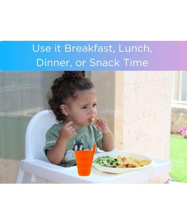 Arrow Sip-A-Cup with Built-In Straw for Kids - Purple Blue Green Orange (4 Pack) - Buy Online on GoSupps.com