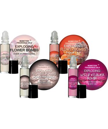 MOBETTER FRAGRANCE OILS Exploding Flower Bombs Set Women Perfume Body Oil