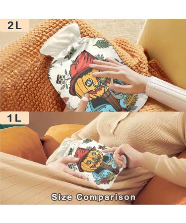 Naanle Halloween Pumpkin Heat Bottle - 1L Hand & Foot Warmer for Pain Relief | MITED Transparent Hot Water Bottle for Cold Therapy - Buy Online on GoSupps.com