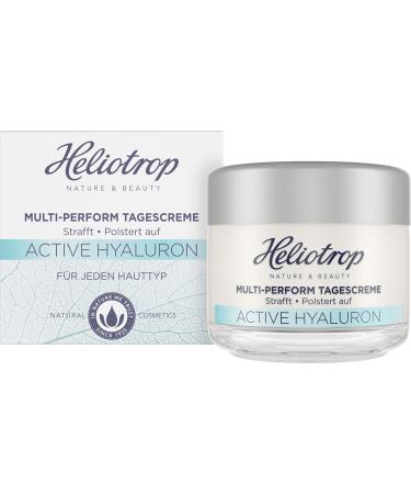 LOGOCOS Heliotrop Antiaging day cream for every skin type vegan natural cosmetics fresh and noticeably firmer skin multiperformance day cream with natural hyaluronic acid Active Hyaluronic Acid 1 x fresh 50 ml 1er Pack