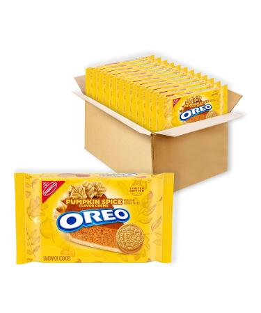 OREO Pumpkin Spice Sandwich Cookies, Limited Edition - 12.2 Oz - 12 Packs
