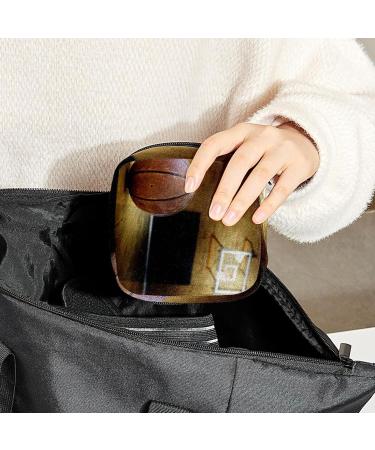 GIAPB Vintage Basketball Court Period Storage & Travel Bag | Sanitary Napkin & Makeup Pouch - Buy Online on GoSupps.com