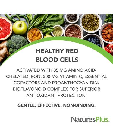 Nature's Plus Hema-Plex 30 Tablets - Sustained Release Iron Supplement for Enhanced Energy & Vitality - Buy Online on GoSupps.com