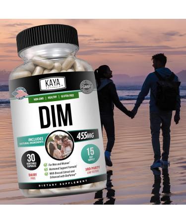 Kaya Naturals DIM Ultra - Hormonal Support Supplement for Women & Men | 30 Vegetable Capsules with Broccoli Extract & BioPerine | Combat Acne Menopause Prostate Issues - Buy Online on GoSupps.com