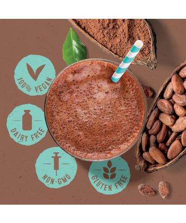 1kg Vegan Chocolate Protein Shake - 21g Protein Per Serving - Multi-Source Pea Protein Powder - UK Made - 33 Servings - Buy Online on GoSupps.com