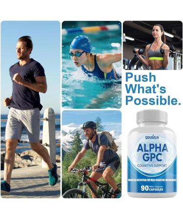 SXNWSN Alpha GPC Cognitive Support - 300mg with Bacopa & Ginkgo Biloba | Brain Health Supplement for Memory & Focus | 90 Vegan Capsules  - Buy Online on GoSupps.com