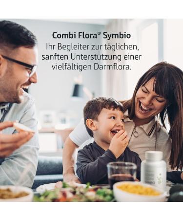 Combi Flora Symbio - Probiotic with 13 Strains + Organic Inulin - 60 Vegan Capsules - High Dose Delayed Release - Buy Online on GoSupps.com