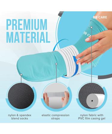 BB CARE Cold Therapy Socks - Reusable Cooling Ice Socks for Hot Feet and Foot Pain Relief - Blue Medium 9.8 Inch - Buy Online on GoSupps.com