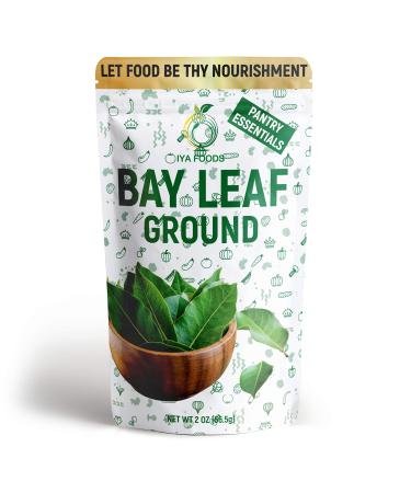 Iya Foods Bay Leaf Ground, Made from 100% Bay Leaves. Great for Cooking Soups, Stews and Vegetables, 2 oz Pack