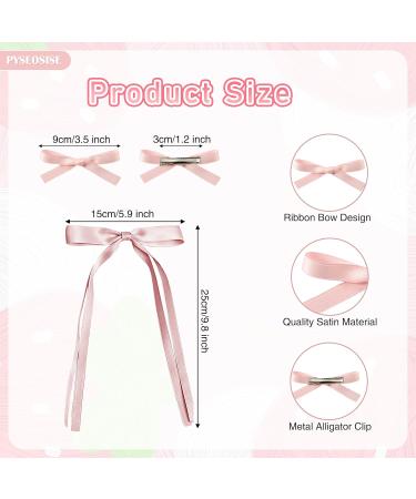 15 Pcs Bow Hair Clips Satin Hair Bows Hair Ribbon for Women 3 Colors Tassel Ribbon Bow Clips Cute Bow Hair Barrettes Hair Accessories for Women Girls Long Short Hair - Buy Online on GoSupps.com