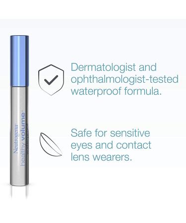 Neutrogena Healthy Volume Lash-Plumping Waterproof Mascara | Volumizing & Conditioning with Olive Oil | Clump, Smudge & Flake-Free | Black/Brown | 0.21 oz - Buy Online on GoSupps.com