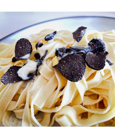 Valnerina Tartufi Italian Summer Black Truffle Tagliatelle Pasta | Long Egg Pasta | Pack 250 gr. - Buy Online on GoSupps.com