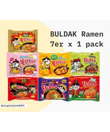 Buy EasyCookAsia Samyang Buldak Ramen Set | Spicy Korean Noodles with Recipe Card | International Shipping | 14 Packs - Buy Online on GoSupps.com