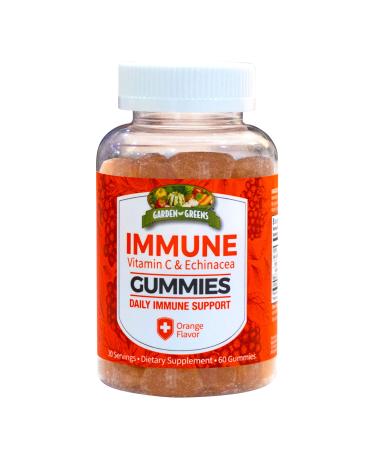 Garden Greens Immune Vitamin C Gummies - Orange - 30 Servings