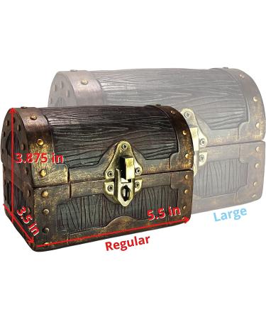 Conjurer Co. Mimic Dice Chest Storage Box - Free Lock & Key - Holds 4 Sets of Polyhedral Dice - for Dungeons & Dragons Players and DMs - Buy Online on GoSupps.com