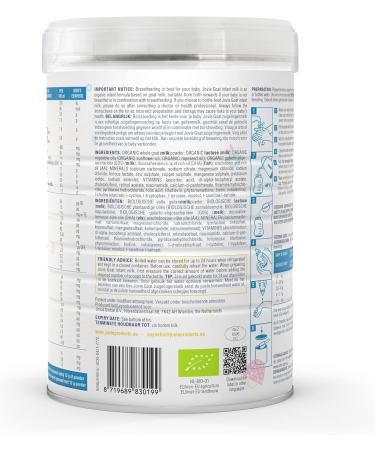 Unica Global BV Jovie Goat Organic Infant Milk 1 from 0 months 800 grams Bottle feeding - Buy Online on GoSupps.com