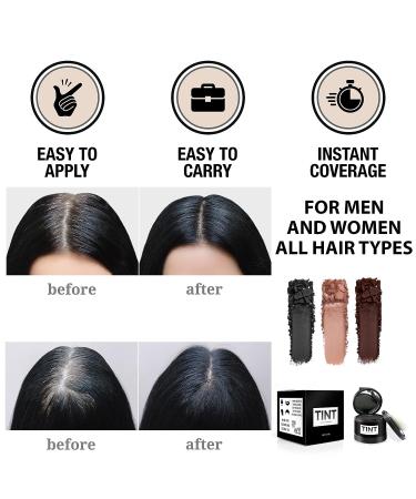 Instant Hair Concealer for Greys & Thinning Hair - Sweat Resistant Hair Tint for all Hair Types - Hairline Powder (Brown) - Buy Online on GoSupps.com
