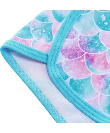 TUONROAD Girls Long Sleeve Two Piece Swimsuit UPF 50+ Protection - Blue Mermaid - 7-8 Years - Buy Online on GoSupps.com