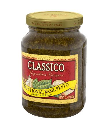 Classico Traditional Basil Pesto Sauce & Spread - 13.5 oz Jar - Buy Online on GoSupps.com