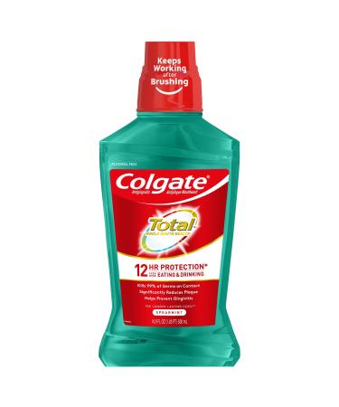 Colgate Total Pro-Shield Alcohol Free Mouthwash  Spearmint - 500mL  16.9 fluid ounce
