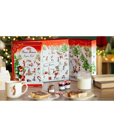 Calendrier de l Avent Bonne Maman - dition Limit e 2025 avec 24 Gourmandises Authentiques - Confitures & P tes Tartiner - Id e Cadeau No l pour Petit D jeuner & Go ter - Buy Online on GoSupps.com