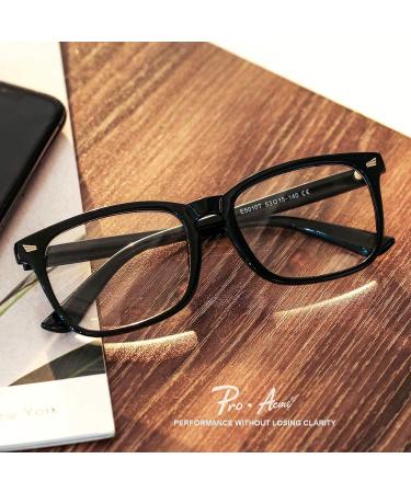 Pro Acme Blue Light Filter Glasses - Anti-Eyes Tiredness Gaming & PC Glasses for Men - C1 Black - Buy Online on GoSupps.com