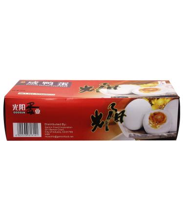 Salted Duck Eggs - 8 Pieces, 1.14lb (Pack of 1) | Cooked and Ready-to-Eat - Buy Online on GoSupps.com