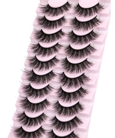 10 Pairs 3D Wispy Fluffy Mink Lashes | EYDEVRO Natural Look False Eyelashes - Buy Online on GoSupps.com