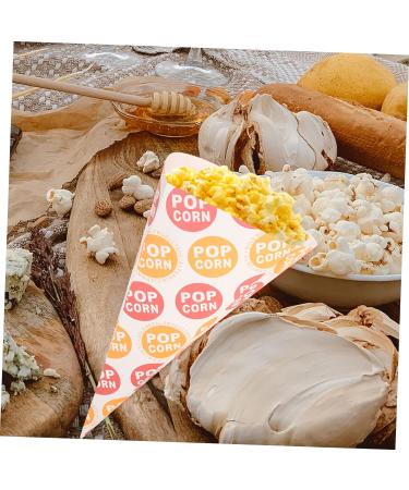 Didiseaon 150 Pcs Popcorn Bag Candy Treat Cone Bags Kids Cone Bags Clear Packing Bags Snacks Cookies Snack Bags Halloween Goodie Bags Popcorn Cone Bags Child Disposable Biscuit Paper - Buy Online on GoSupps.com