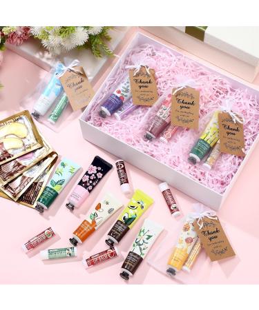 50 Sets Scented Hand Cream Lip Balm & Under Eye Patches - Bridal Shower & Wedding Favors - Perfect Thank You Gifts for Guests Employees & Volunteers - Buy Online on GoSupps.com