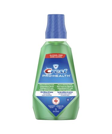Crest Pro-Health Mouthwash Multi-Protection Alcohol Free Cool Wintergreen 1L