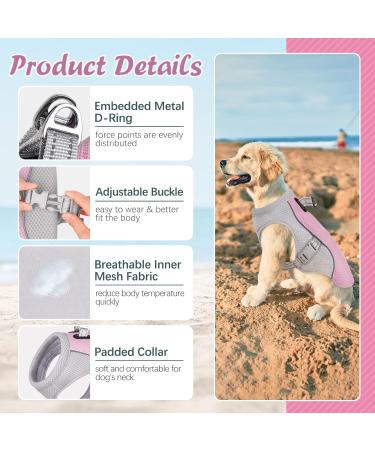 Buy Kuoser Cooling Vest for Dogs | Breathable Reflective Safety Coat for Small & Medium Dogs - Perfect for Hot Summer Days & Outdoor Activities - Buy Online on GoSupps.com