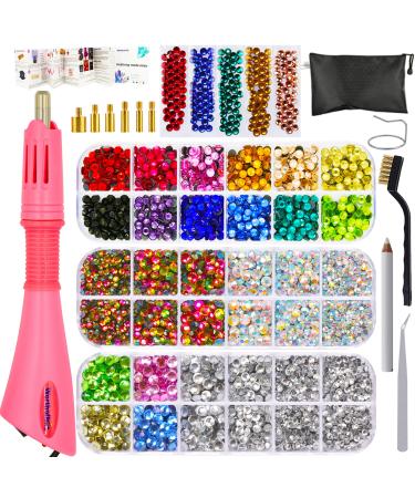 Worthofbest Bedazzler Kit with Rhinestones and Glue for Crafts, Clothes,  Shoes, Hotfix Rhinestone Applicator Tool, Hot Fix Crystals Badazzle Gun, Bedazzle  Jewels Bling Set