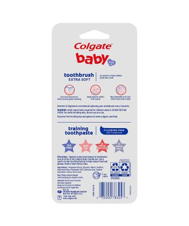 Colgate Baby Training Toothpaste & Toothbrush Kit | Mild Fruit Flavor | Ages 3-24 Months - Buy Online on GoSupps.com