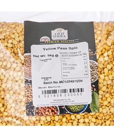 Old India Yellow Split Peas 5kg - Pack of 1 | High Quality Legumes - Buy Online on GoSupps.com