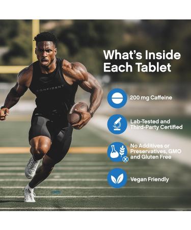 CONFIDENT SPORTS CAFFEINE 200 mg - 250 Tablets - Buy Online on GoSupps.com