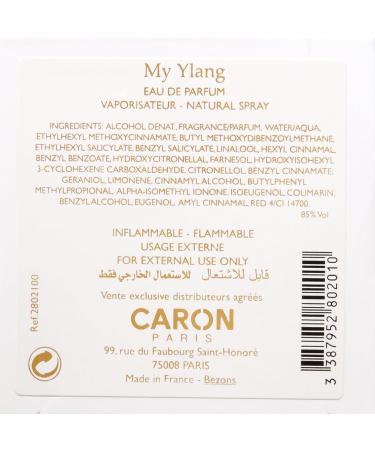 Caron Paris My Ylang Eau de Parfum Spray 3.3 Fl Oz - Buy Online on GoSupps.com