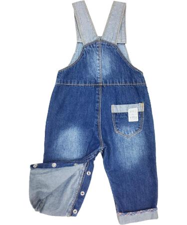 KIDSCOOL SPACE Baby & Little Girls Flower Embroidered Denim Overalls, Blue, 2-3 Years - 4089 - Buy Online on GoSupps.com