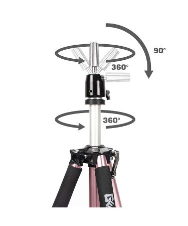 GEX 63 - Heavy Duty Canvas Block Head Tripod with Travel Bag - Rose Gold (Version 2.0) - Buy Online on GoSupps.com