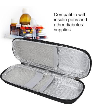 Portable Insulin Cooler Case - Multi-Layer Travel Carrying Case for Insulin Pen & Supplies (Black) - Buy Online on GoSupps.com