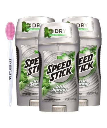 Antiperspirant Deodorant 2.7 Oz Bundled With Nose Cleaning Brush - Deodorant 24-Hour Protection Men'S Deodorant Gentle On Skin Fresh Fragrance Pack Of 3