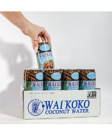 Wai Koko Coconut Water 100% Pure 17.5 Fl Oz - Pack of 12 | Refreshing Hydration - Buy Online on GoSupps.com